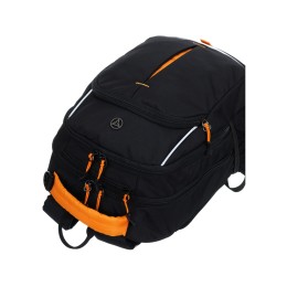 Рюкзак TORBER РАКЕТА черный/оранжевый, полиэстер/добби, 32x15x46 см, 22 л