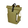 Рюкзак Byron 15,6" объемом 18 л со скручиваемым верхом, изготовленный из переработанного ПЭТ по стандарту GRS, оливковый