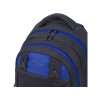 Рюкзак TORBER КЛАСС, черный с синей вставкой, полиэстер 900D, 45 x 32 x 16 см