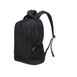 Рюкзак TORBER РАКЕТА с отделением для ноутбука 15", чёрный, полиэстер, 34 х 16,5 х 47 см, 24 л