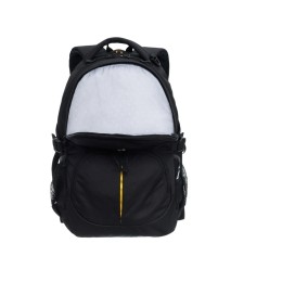 Рюкзак TORBER РАКЕТА, чёрный, полиэстер, 33х15х45 см, 22 л