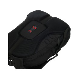 Рюкзак TORBER ПРОРЫВ с отделением для ноутбука 15", чёрный/бордовый, полиэстер 600D, 35x20x47 см, 33л