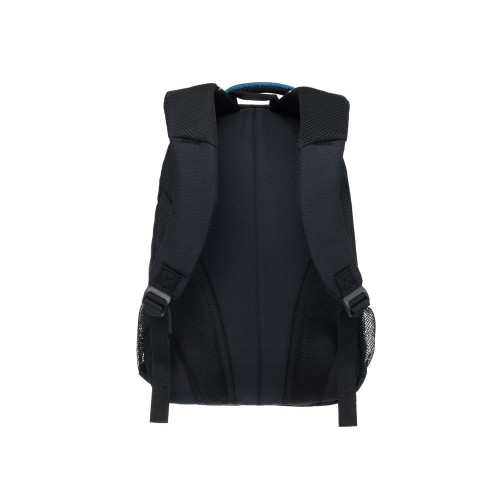 Рюкзак TORBER РАКЕТА с отделением для ноутбука 15.6", чёрный/синий, нейлон, 32 х 14 х 50 см, 22л