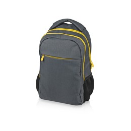 Рюкзак «Metropolitan», серый с желтой молнией
