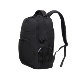 Рюкзак TORBER РАКЕТА, чёрный, полиэстер, 33х15х45 см, 22 л