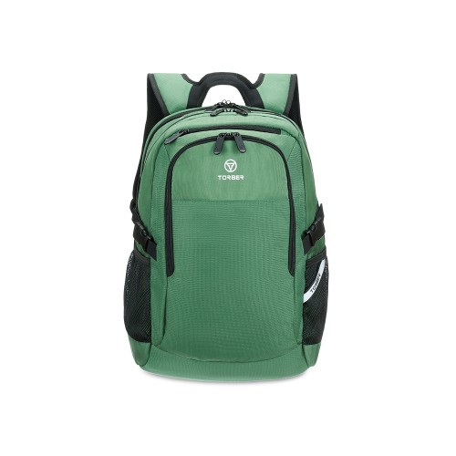 Рюкзак TORBER МЕГАПОЛИС с отделением для ноутбука 16", зеленый, полиэстер, 47 х 34 x 28 см