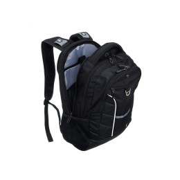 Рюкзак TORBER ПРОРЫВ с отделением для ноутбука 15", чёрный, полиэстер 600D, 35x20x47 см, 33л