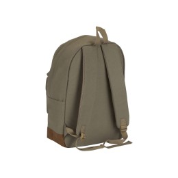 Рюкзак Shammy с эко-замшей для ноутбука 15", бежевый