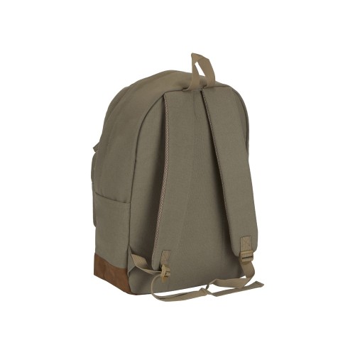 Рюкзак Shammy с эко-замшей для ноутбука 15", бежевый