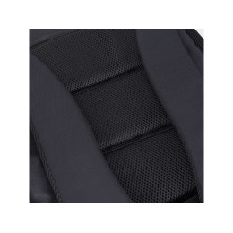 Рюкзак TORBER КЛАСС, черный с синей вставкой, полиэстер 900D, 45 x 32 x 16 см