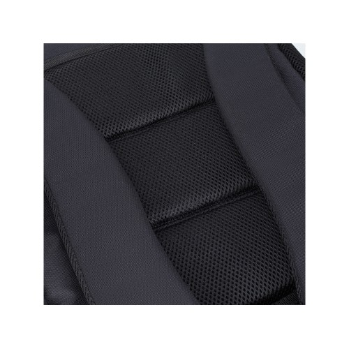 Рюкзак TORBER КЛАСС, черный с синей вставкой, полиэстер 900D, 45 x 32 x 16 см