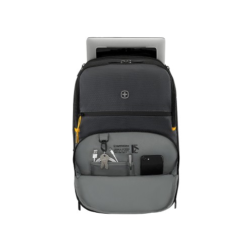 Рюкзак WENGER Move 16", чёрный, переработанный ПЭТ, 33 x 19 x 44 см, 22 л