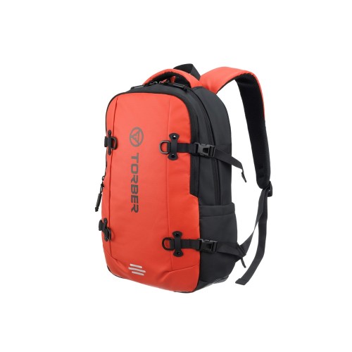 Рюкзак спортивный TORBER ЭКСТРИМ 18", оранжевый/чёрный, 31 х 12 х 46 см, 17л