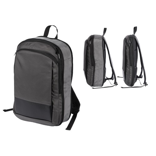 Расширяющийся рюкзак Slimbag для ноутбука 15,6", серый