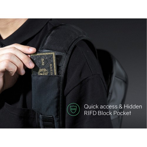 Атикражный рюкзак FlipPack для ноутбука 15.6", черный