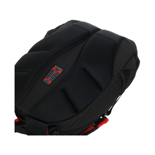 Рюкзак TORBER РАКЕТА с отделением для ноутбука 15", черный/красный, полиэстер, 33х19х45 см, 28 л