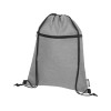 Рюкзак со шнурком Ross из переработанного ПЭТ, heather medium grey