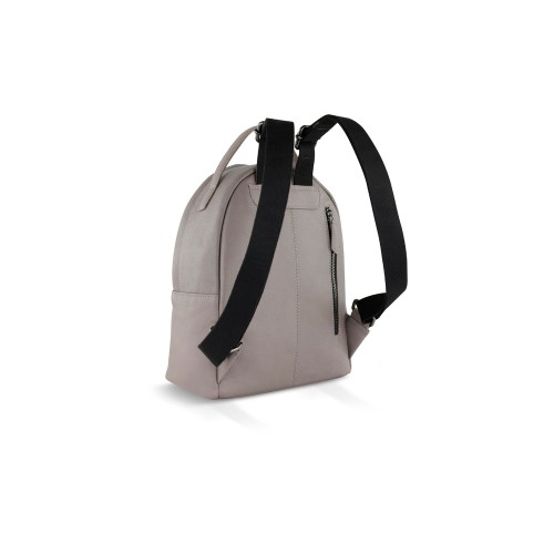 Рюкзак женский BUGATTI БЕЛЛА | BELLA, бежевый, воловья кожа/полиэстер, 24,5х12х27 см