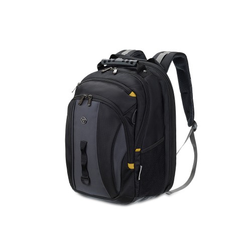 Рюкзак TORBER МЕГАПОЛИС с отделением для ноутбука 15.6", чёрный/серый, полиэстер, 37 х 17 х 45 см