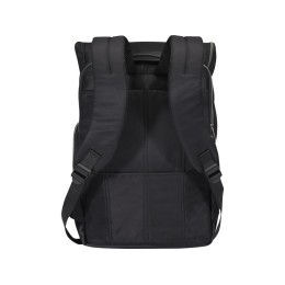 Рюкзак Rhine 15” GRS со сворачивающимся верхом на 18 л из материала, переработанного по стандарту GRS, сплошной черный