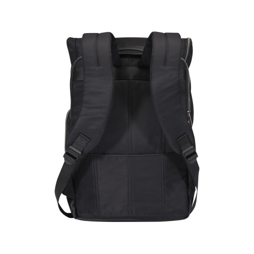 Рюкзак Rhine 15” GRS со сворачивающимся верхом на 18 л из материала, переработанного по стандарту GRS, сплошной черный