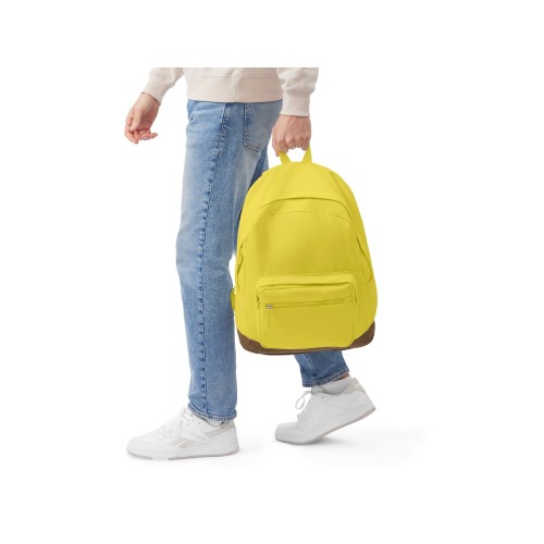Рюкзак Shammy с эко-замшей для ноутбука 15", желтый