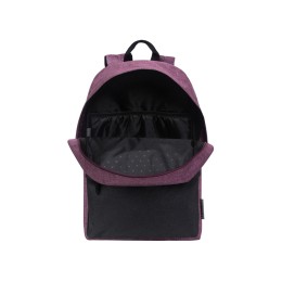 Рюкзак TORBER ГРАФФИТИ, фиолетовый с карманом черного цвета, полиэстер меланж, 42 х 29 x 19 см