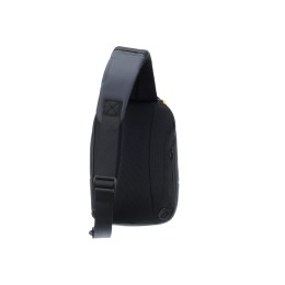 Рюкзак TORBER ВОЯЖ на одно плечо, серый, полиэстер 900D, 20х10х30 см, 5 л