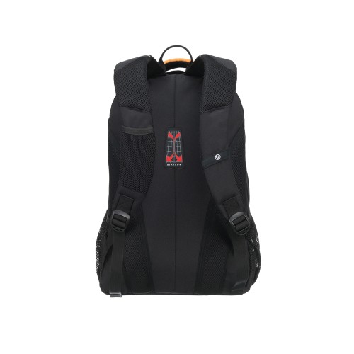 Рюкзак TORBER РАКЕТА черный/оранжевый, полиэстер/добби, 32x15x46 см, 22 л