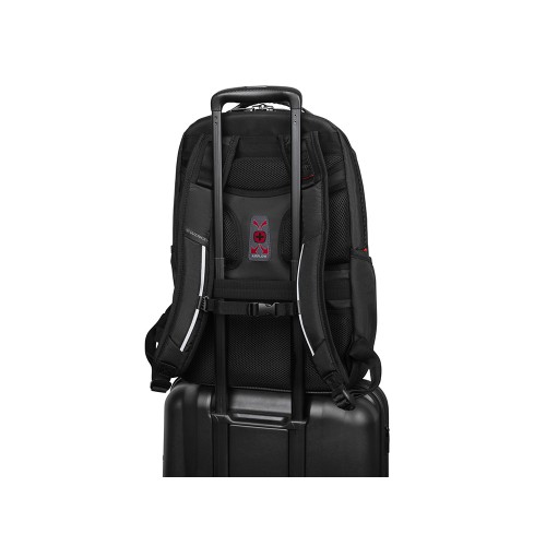 Рюкзак WENGER Cosmic 17", чёрный, переработанный ПЭТ/ПВХ/полиэстер, 34 x 23 x 49 см, 30 л