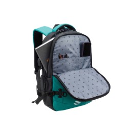 Рюкзак спортивный TORBER ЭКСТРИМ 18", зелёный/чёрный, 31 х 12 х 46 см, 17л