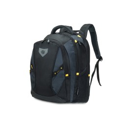 Рюкзак TORBER МЕГАПОЛИС с отделением для ноутбука 15.6", чёрный/серый, полиэстер, 35,5 х 23 х 45 см