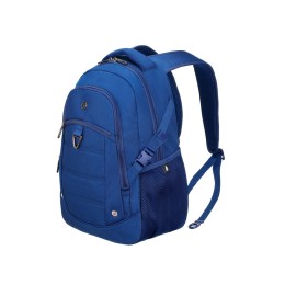 Рюкзак TORBER ПРОРЫВ с отделением для ноутбука 15.6", темно-синий, полиэстер, 46.5х32.5х15.5 см, 24 л