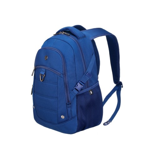 Рюкзак TORBER ПРОРЫВ с отделением для ноутбука 15.6", темно-синий, полиэстер, 46.5х32.5х15.5 см, 24 л