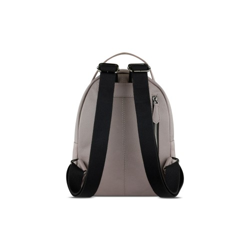 Рюкзак женский BUGATTI БЕЛЛА | BELLA, бежевый, воловья кожа/полиэстер, 24,5х12х27 см