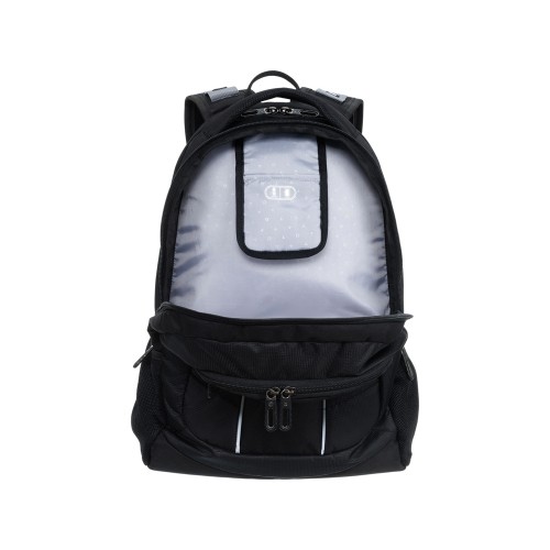 Рюкзак TORBER ПРОРЫВ с отделением для ноутбука 15", чёрный, полиэстер 600D, 35x20x47 см, 33л