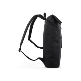 Рюкзак BUGATTI БЛАНК ОБЛЕГЧЕННАЯ | BLANC DELIGHT, чёрный, нейлон RPET600D/тарпаулин/полиэстер, 41х13х46 см, 15 л