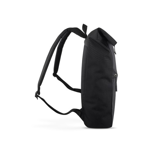 Рюкзак BUGATTI БЛАНК ОБЛЕГЧЕННАЯ | BLANC DELIGHT, чёрный, нейлон RPET600D/тарпаулин/полиэстер, 41х13х46 см, 15 л