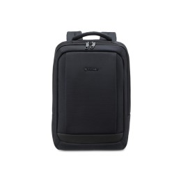 Рюкзак TORBER ВОЯЖ c отделением для ноутбука 17'', черный, полиэстер 900D, 31х17х44 см, 18 л