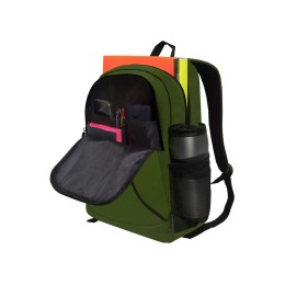Рюкзак TORBER РАКЕТА с отделением для ноутбука 15,6", зеленый, полиэстер 600D, 46 х 30 x 13 см