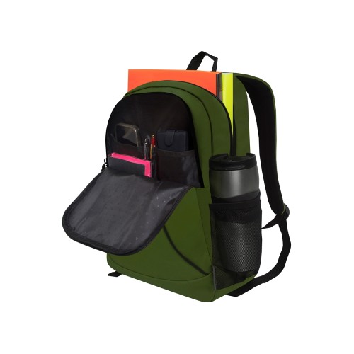 Рюкзак TORBER РАКЕТА с отделением для ноутбука 15,6", зеленый, полиэстер 600D, 46 х 30 x 13 см
