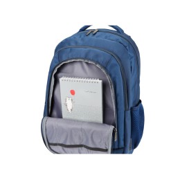 Рюкзак TORBER МЕГАПОЛИС с отделением для ноутбука 15", синий, полиэстер, 46 х 32 x 13 см