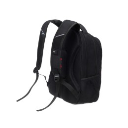Рюкзак TORBER ПРОРЫВ с отделением для ноутбука 15", чёрный/бордовый, полиэстер 600D, 35x20x47 см, 33л