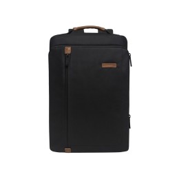 Рюкзак TORBER ВЕКТОР с отделением для ноутбука 15,6", черный, нейлон, 42 х 30 x 13 см
