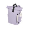 Рюкзак Байрон 15,6" объемом 18 л со скручиваемым верхом, изготовленный из переработанного ПЭТ по стандарту GRS, лиловый