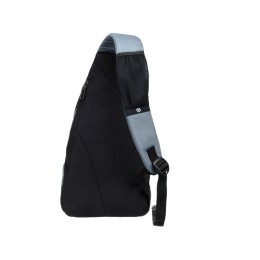 Рюкзак TORBER с одним плечевым ремнем, черный/серый, полиэстер/добби, 25x15x45 см, 7 л