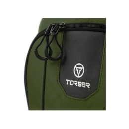 Рюкзак TORBER РАКЕТА с отделением для ноутбука 15,6", зеленый, полиэстер 600D, 46 х 30 x 13 см
