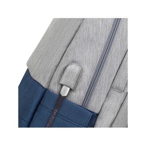 RIVACASE 7567 grey/dark blue рюкзак для ноутбука 17.3" / 6