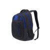 Рюкзак TORBER КЛАСС, черный с синей вставкой, полиэстер 900D, 45 x 32 x 16 см