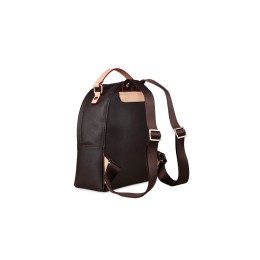 Рюкзак женский BUGATTI ЭЛЛА | ELLA, тёмно-коричневый, полиуретан, 24х11,5х28 см